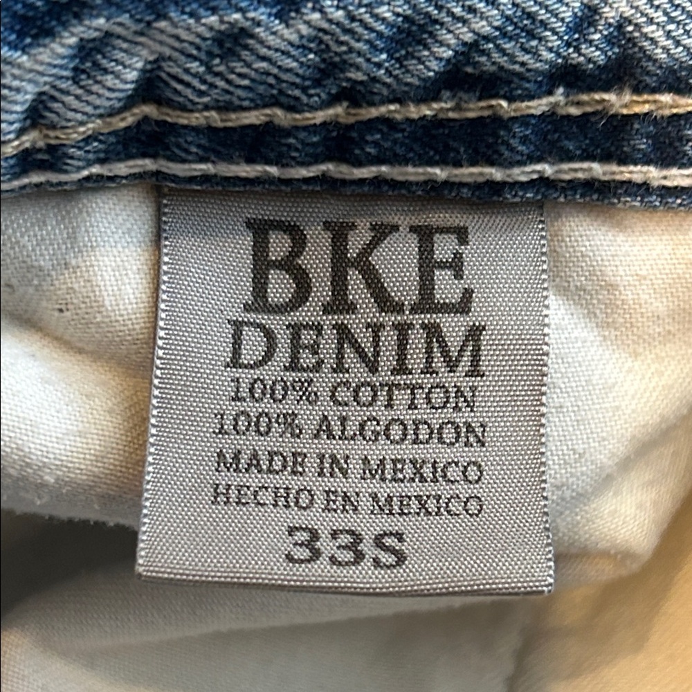 BKE “Carter” 33S Distressed Blue Jeans - Picture 6 of 17